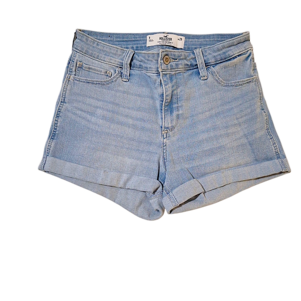 Hollister Women's Light Blue Denim Shorts